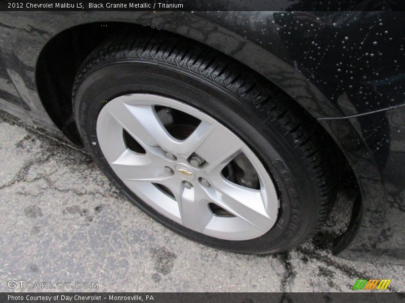 Black Granite Metallic / Titanium 2012 Chevrolet Malibu LS