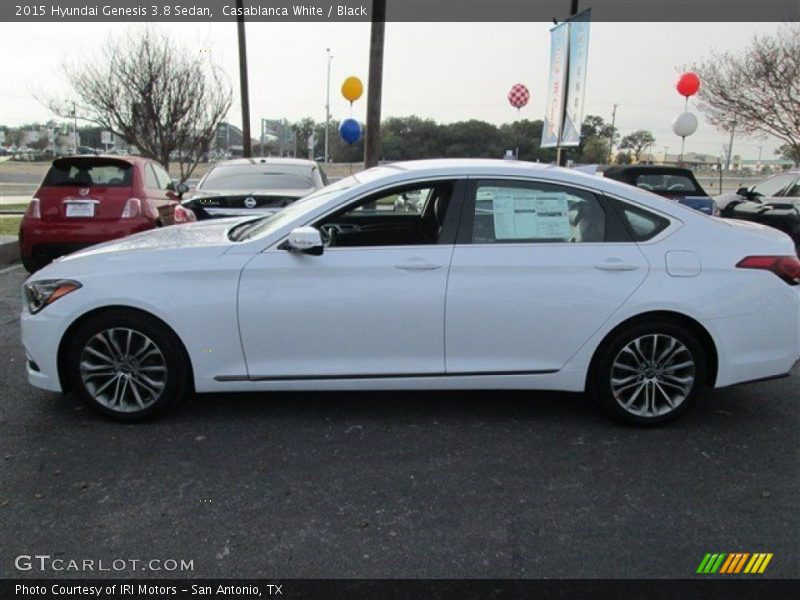 Casablanca White / Black 2015 Hyundai Genesis 3.8 Sedan