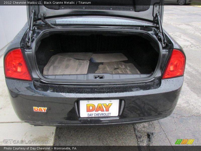 Black Granite Metallic / Titanium 2012 Chevrolet Malibu LS