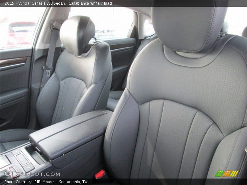 Casablanca White / Black 2015 Hyundai Genesis 3.8 Sedan