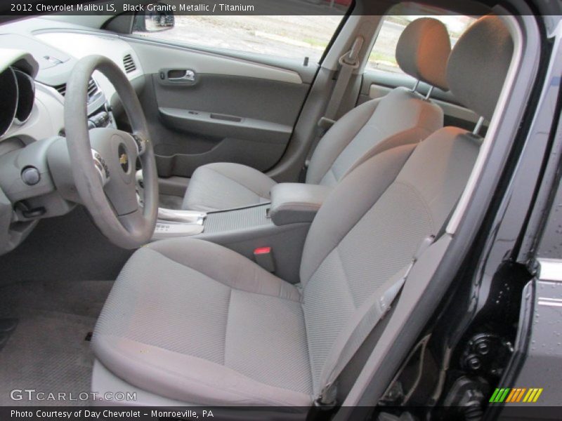 Black Granite Metallic / Titanium 2012 Chevrolet Malibu LS