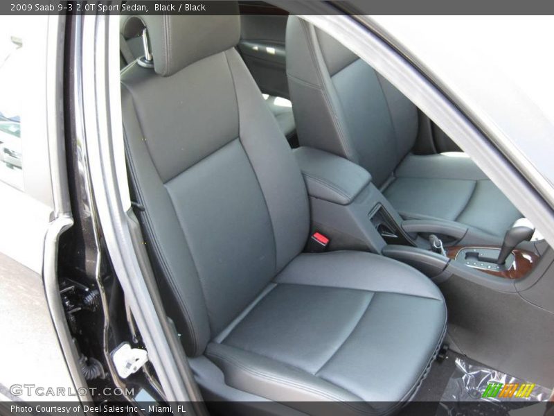 Black / Black 2009 Saab 9-3 2.0T Sport Sedan