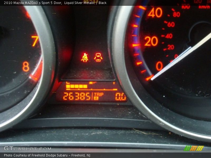 Liquid Silver Metallic / Black 2010 Mazda MAZDA3 s Sport 5 Door