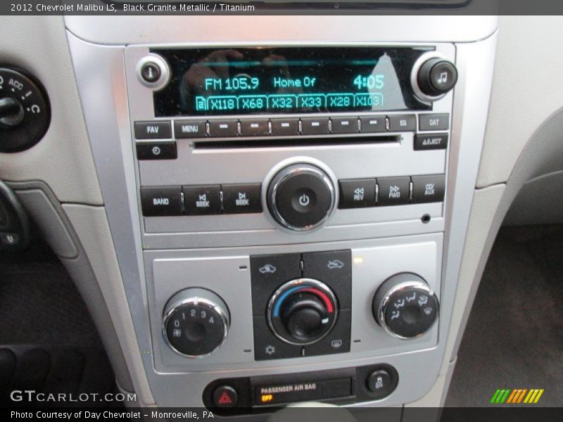 Black Granite Metallic / Titanium 2012 Chevrolet Malibu LS