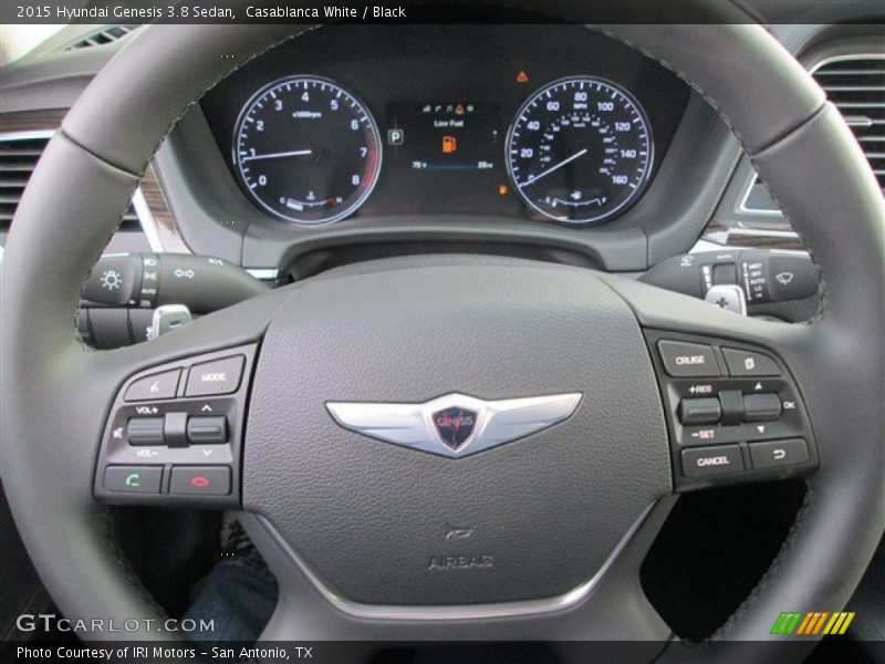 Casablanca White / Black 2015 Hyundai Genesis 3.8 Sedan