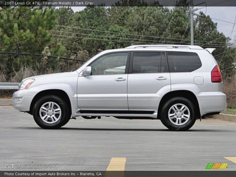 Titanium Metallic / Dark Gray 2007 Lexus GX 470