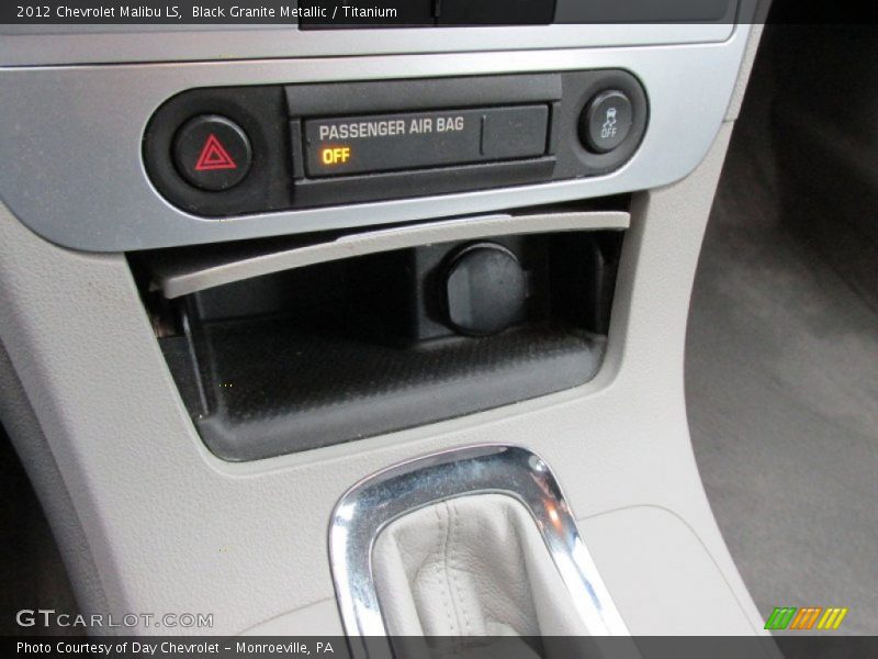 Black Granite Metallic / Titanium 2012 Chevrolet Malibu LS