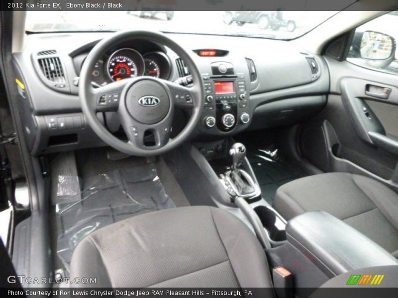 Ebony Black / Black 2012 Kia Forte EX