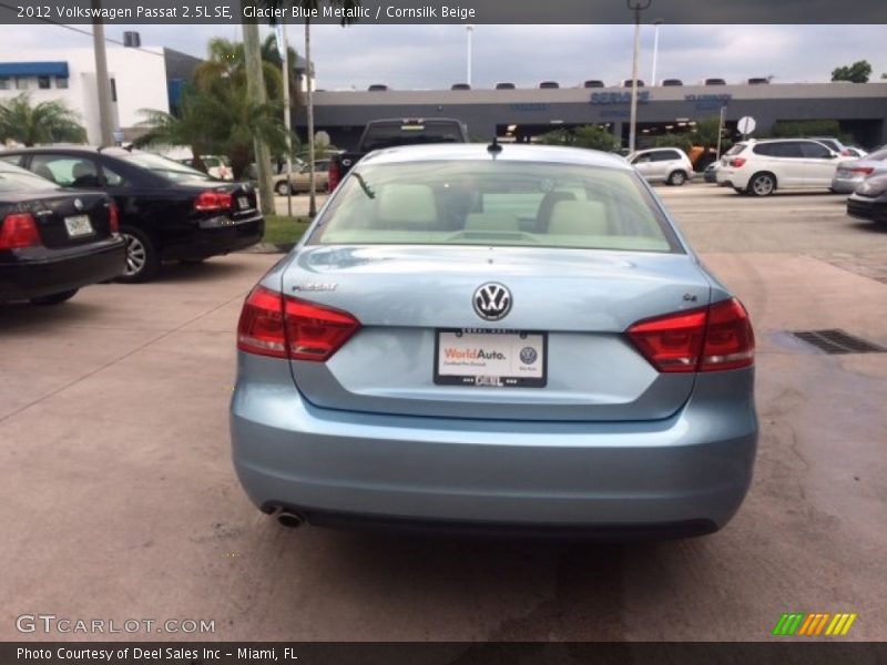 Glacier Blue Metallic / Cornsilk Beige 2012 Volkswagen Passat 2.5L SE