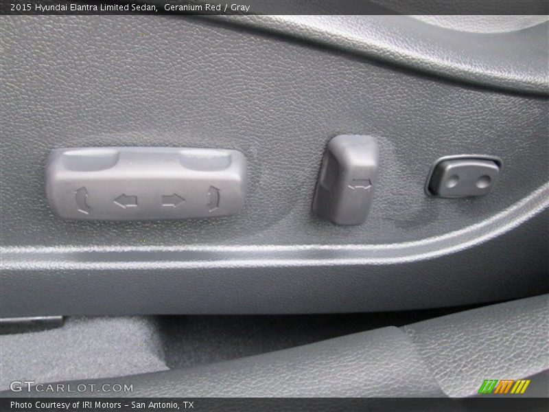 Geranium Red / Gray 2015 Hyundai Elantra Limited Sedan