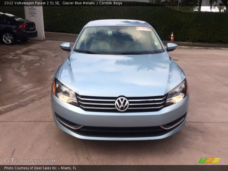 Glacier Blue Metallic / Cornsilk Beige 2012 Volkswagen Passat 2.5L SE