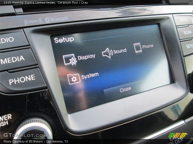 Geranium Red / Gray 2015 Hyundai Elantra Limited Sedan