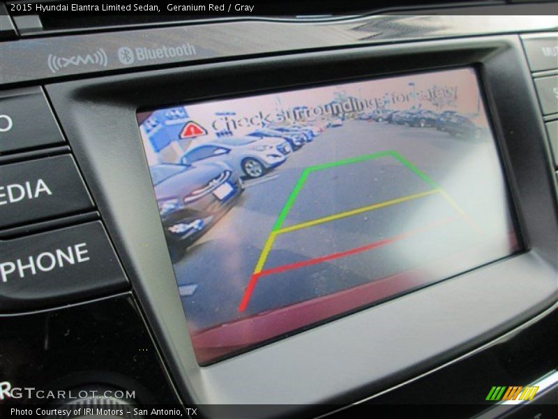 Geranium Red / Gray 2015 Hyundai Elantra Limited Sedan