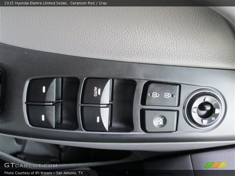 Geranium Red / Gray 2015 Hyundai Elantra Limited Sedan