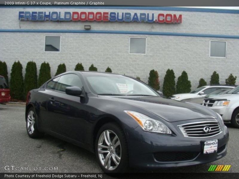 Platinum Graphite / Graphite 2009 Infiniti G 37 x Coupe