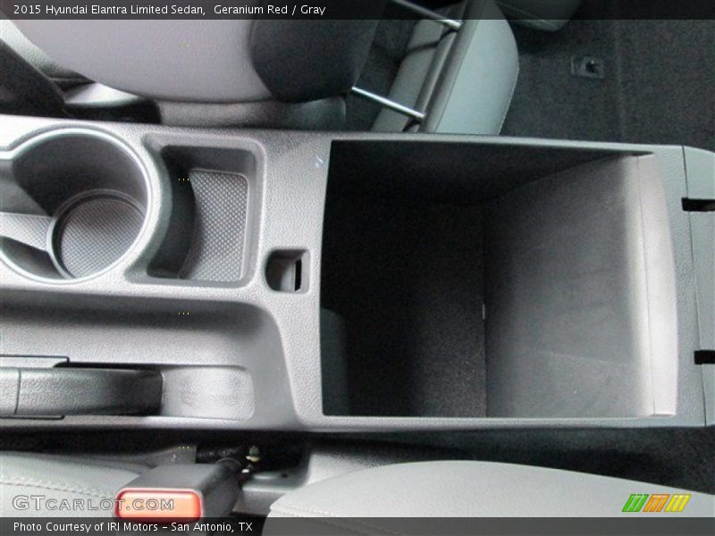Geranium Red / Gray 2015 Hyundai Elantra Limited Sedan