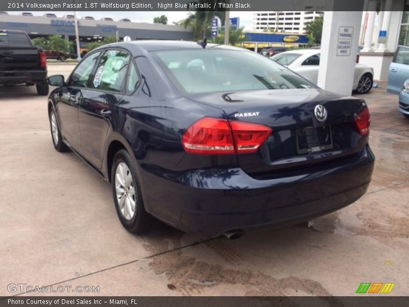 Night Blue Metallic / Titan Black 2014 Volkswagen Passat 1.8T Wolfsburg Edition