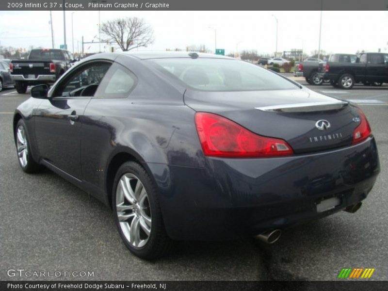 Platinum Graphite / Graphite 2009 Infiniti G 37 x Coupe