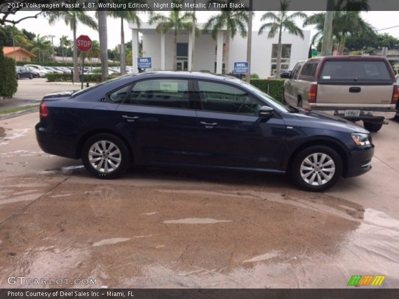 Night Blue Metallic / Titan Black 2014 Volkswagen Passat 1.8T Wolfsburg Edition