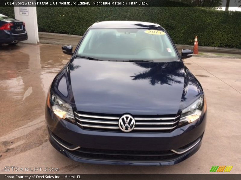 Night Blue Metallic / Titan Black 2014 Volkswagen Passat 1.8T Wolfsburg Edition