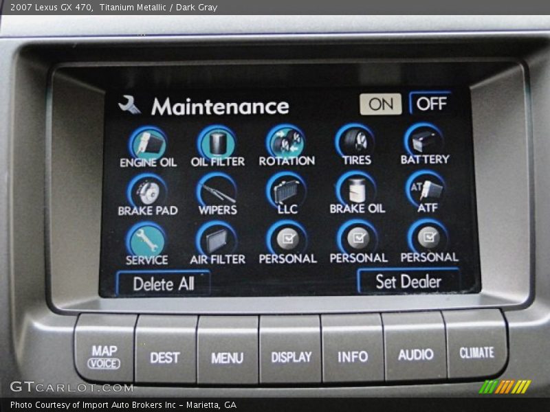 Titanium Metallic / Dark Gray 2007 Lexus GX 470