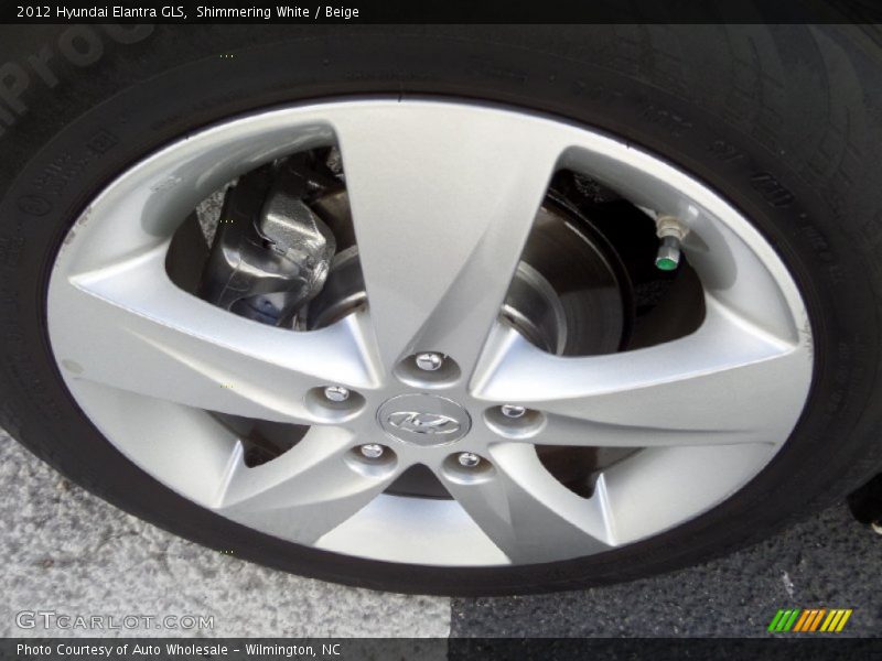 Shimmering White / Beige 2012 Hyundai Elantra GLS