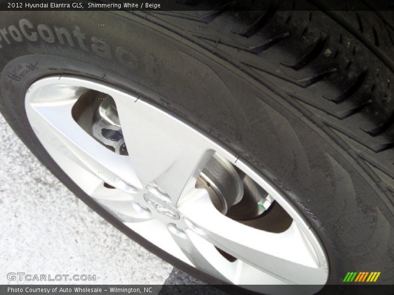 Shimmering White / Beige 2012 Hyundai Elantra GLS
