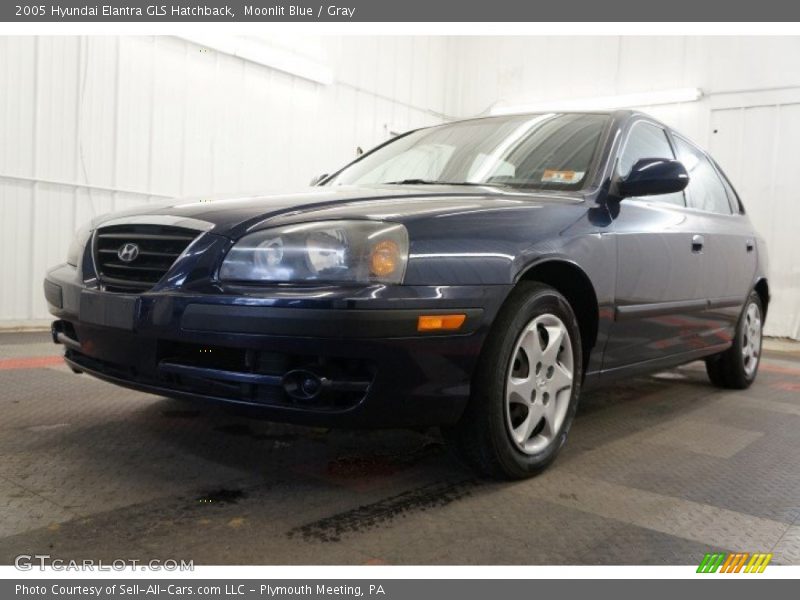 Moonlit Blue / Gray 2005 Hyundai Elantra GLS Hatchback
