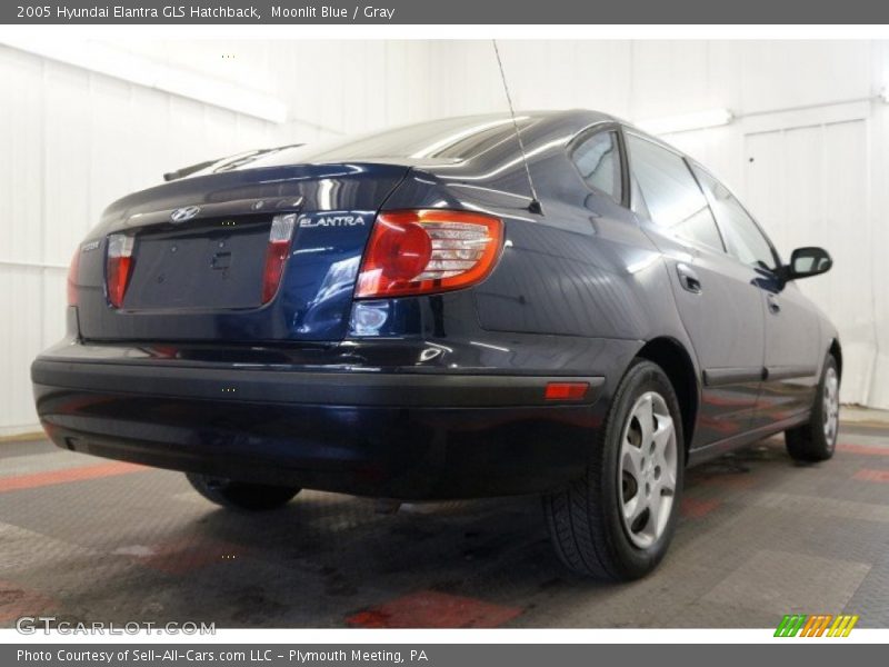 Moonlit Blue / Gray 2005 Hyundai Elantra GLS Hatchback