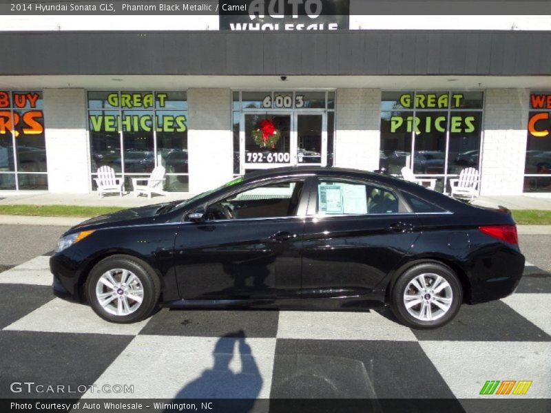 Phantom Black Metallic / Camel 2014 Hyundai Sonata GLS