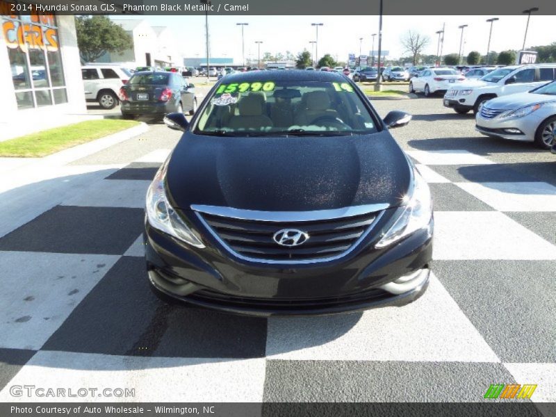 Phantom Black Metallic / Camel 2014 Hyundai Sonata GLS