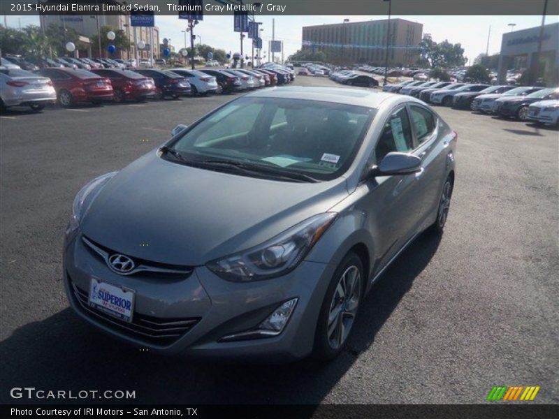 Titanium Gray Metallic / Gray 2015 Hyundai Elantra Limited Sedan