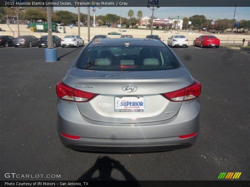 Titanium Gray Metallic / Gray 2015 Hyundai Elantra Limited Sedan