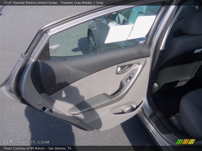 Titanium Gray Metallic / Gray 2015 Hyundai Elantra Limited Sedan