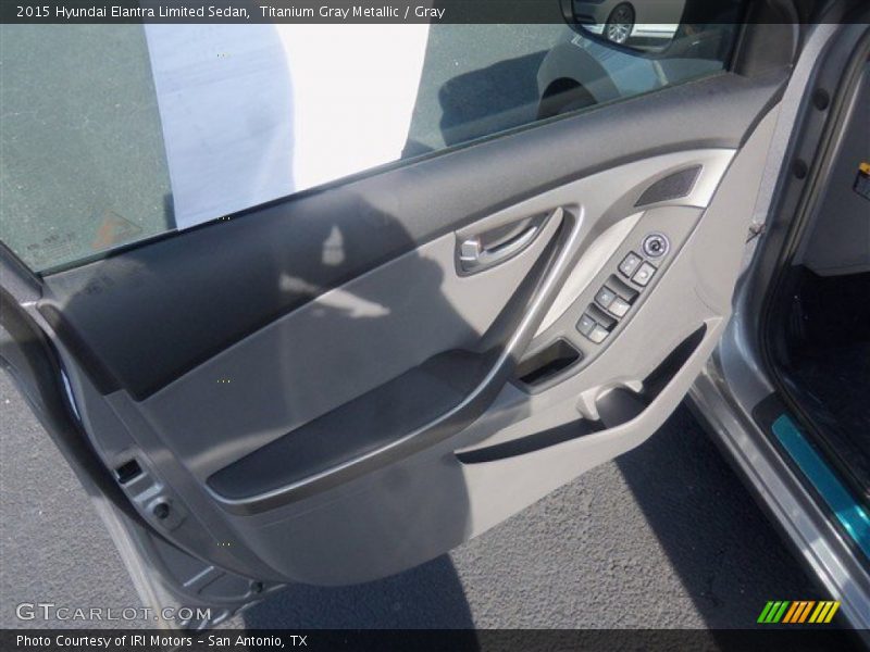 Titanium Gray Metallic / Gray 2015 Hyundai Elantra Limited Sedan