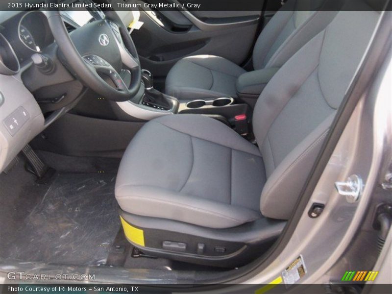 Titanium Gray Metallic / Gray 2015 Hyundai Elantra Limited Sedan