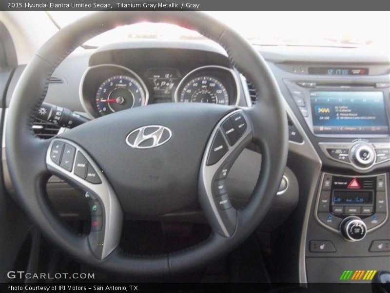 Titanium Gray Metallic / Gray 2015 Hyundai Elantra Limited Sedan