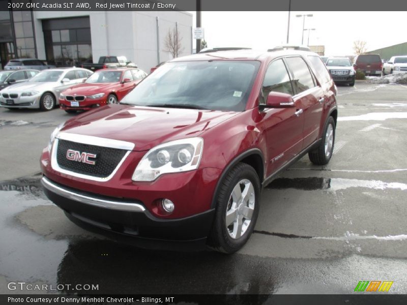 Red Jewel Tintcoat / Ebony 2007 GMC Acadia SLT AWD