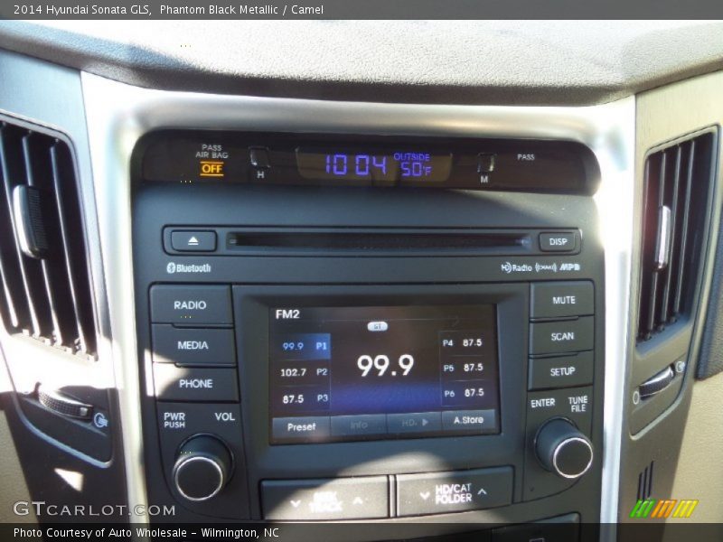 Phantom Black Metallic / Camel 2014 Hyundai Sonata GLS