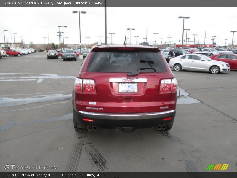 Red Jewel Tintcoat / Ebony 2007 GMC Acadia SLT AWD