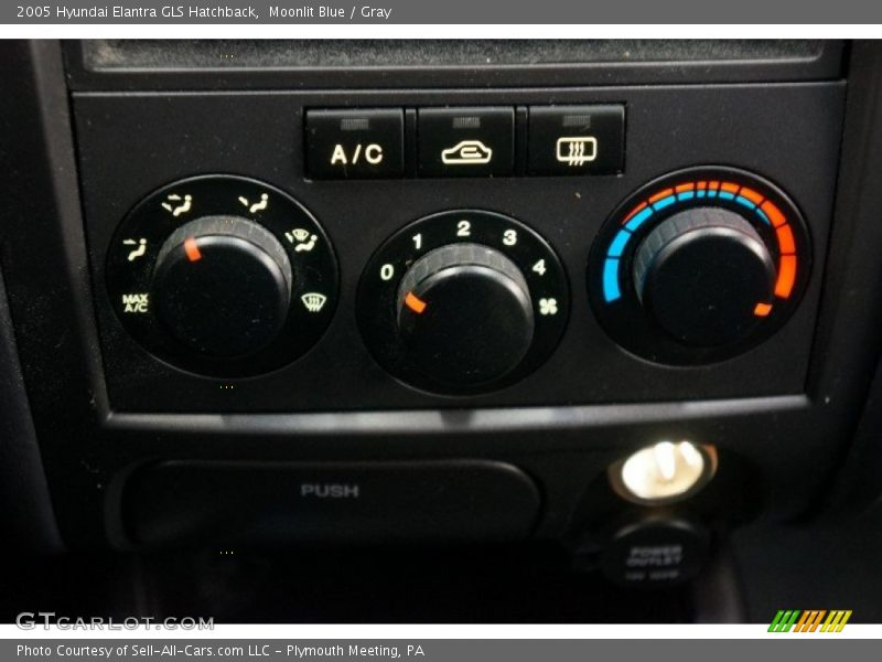 Moonlit Blue / Gray 2005 Hyundai Elantra GLS Hatchback
