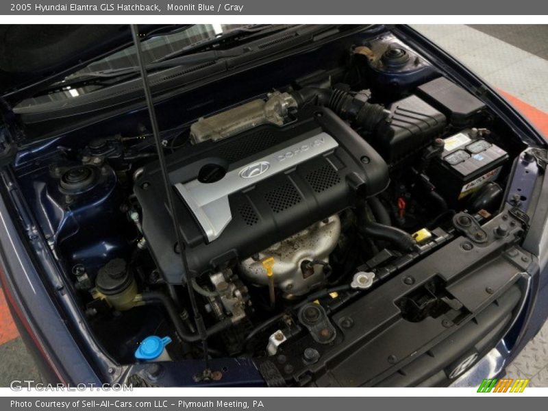 Moonlit Blue / Gray 2005 Hyundai Elantra GLS Hatchback