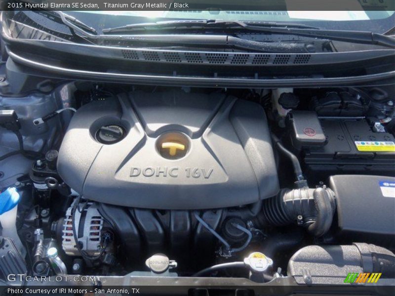 Titanium Gray Metallic / Black 2015 Hyundai Elantra SE Sedan
