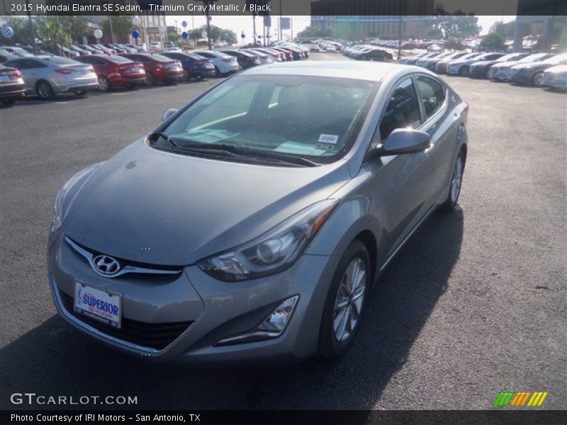 Titanium Gray Metallic / Black 2015 Hyundai Elantra SE Sedan