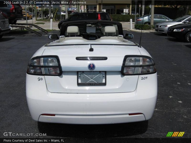 Arctic White / Parchment 2009 Saab 9-3 2.0T Convertible