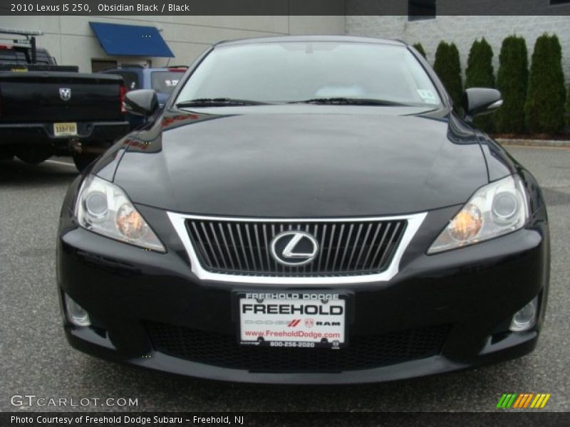 Obsidian Black / Black 2010 Lexus IS 250