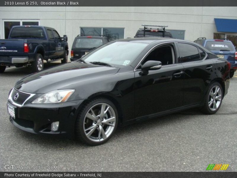 Obsidian Black / Black 2010 Lexus IS 250