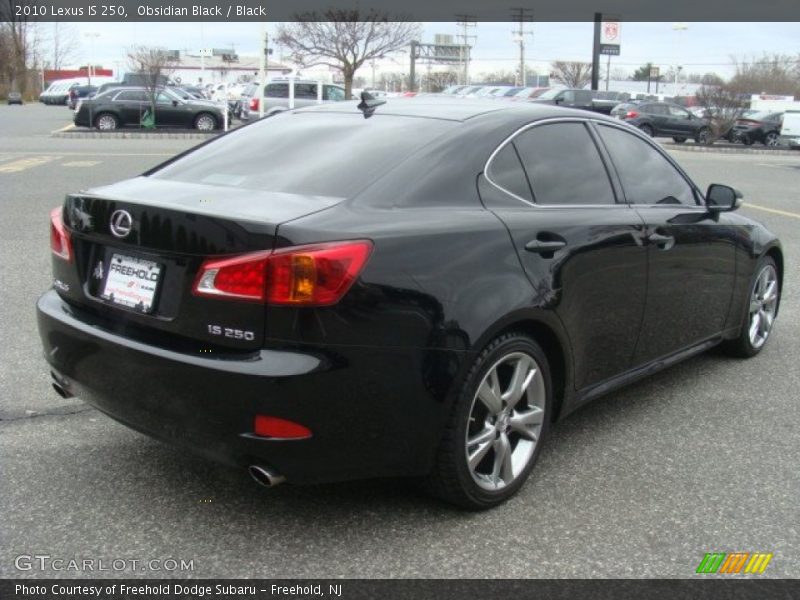 Obsidian Black / Black 2010 Lexus IS 250