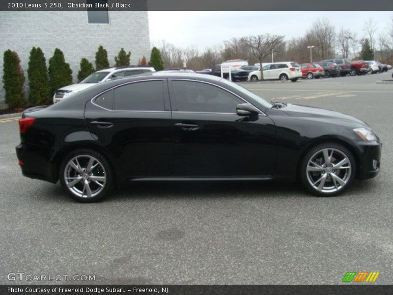 Obsidian Black / Black 2010 Lexus IS 250
