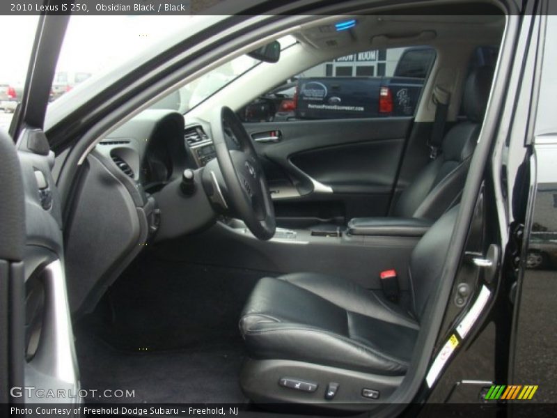 Obsidian Black / Black 2010 Lexus IS 250